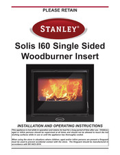 Stanley Solis I60 Installation And Operating Instructions Manual