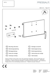 Pressalit RT774 Mounting Instruction