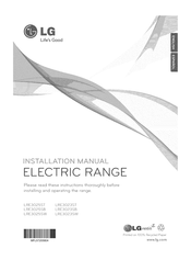 LG LRE3023ST/00 Installation Manual