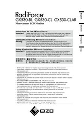 Eizo RadiForce GX530-CL Manual