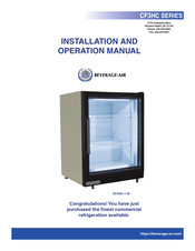 Beverage-Air CF3HC Series Installation And Operation Manual