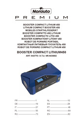 NORAUTO BOOSTER COMPACT LITHIUM450 Manual