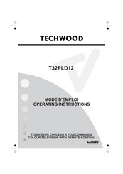 TECHWOOD T32PLD12 Operating Instructions Manual