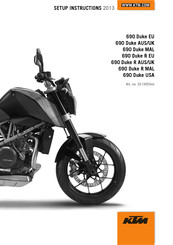 KTM 690 Duke R 2013 Setup Instructions