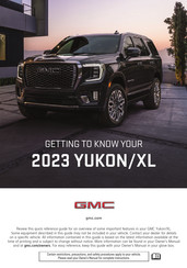 GMC YUKON/XL 2023 Getting To Know Manual