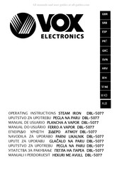 VOX electronics DBL-5077 Operating Instructions Manual