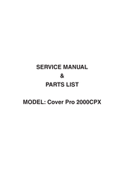 ELNA Cover Pro 2000CPX Service Manual And Parts List
