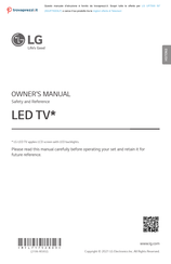 LG UP7500 Owner's Manual