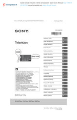 Sony BRAVIA KD-55X70 Series Reference Manual