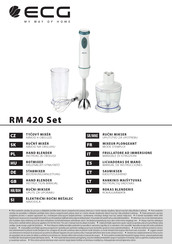 ECG RM 420 Set Instruction Manual