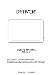 Denver TAQ-10182 User Manual