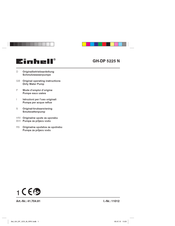 EINHELL GH-DP 5225 N Original Operating Instructions