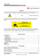 Texas Instruments RS485HFDPLXDRCEVM User Manual