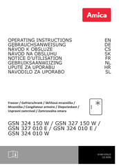 Amica GSN 324 010 W Operating Instructions Manual