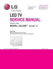 LG 42LA86 Series Service Manual
