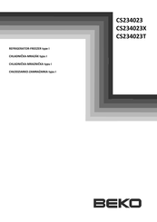 Beko CS234023T Manual