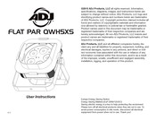 ADJ FLAT PAR QWH5XS User Instructions