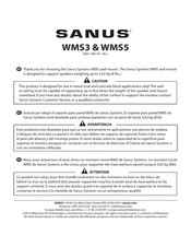 Sanus WMS3 Manual