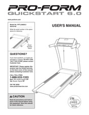 ICON Health & Fitness PRO-FORM QUICKSTART 6.0 User Manual