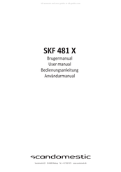 Scandomestic SKF 481 X User Manual