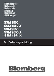 Blomberg SSM 1551 X Instruction Manual