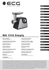 ECG MG 1310 Simply Instruction Manual
