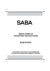 Saba SCB1910VX Operating Instructions Manual