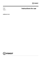 Indesit UHPM 6.3F CS X Instructions For Use Manual