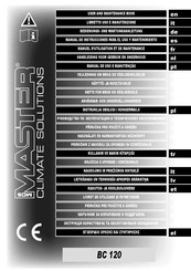 MCS Master BC 120 User And Maintenance Book