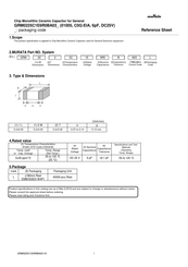 Murata GRM0225C1E6R0BA03 Series Reference Sheet