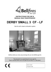 Bellfires DERBY SMALL 3 LF Instructions For Use & Manual Daily Maintenance