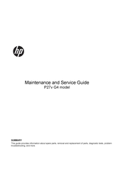 HP P27v G4 Maintenance And Service Manual