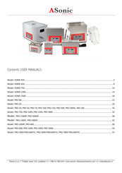 ASONIC PRO-2000-PNEUMATIC User Manual