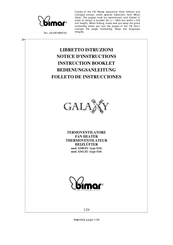 Bimar S340.EU Instruction Booklet