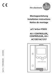 IFM Electronic ASinterface AC1317 Installation Instructions Manual