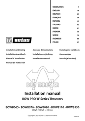 Vetus BOWB065 Installation Manual
