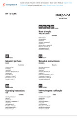 Hotpoint Ariston PCN642HABK Operating Instructions Manual