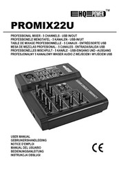 Velleman POWER PROMIX22U User Manual