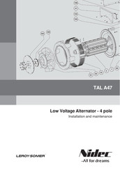 Nidec LEROY-SOMER TAL A47 Installation And Maintenance Manual