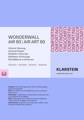 Klarstein WONDERWALL AIR 60 Manual