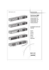 MGE UPS Systems HotSwap MBP 4 DIN Installation And User Manual