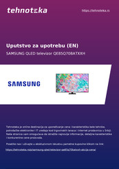 Samsung QE85Q70BATXXH User Manual