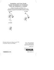 Kohler Cabriole K-T14642 Installation And Care Manual