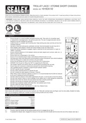 Sealey 1015CX.V2 Quick Start Manual