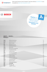 Bosch BBHF214R Instruction Manual