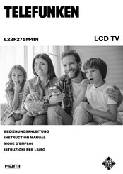Telefunken L22F275M4DI Instruction Manual
