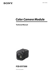 Sony FCB-EV7300 Technical Manual