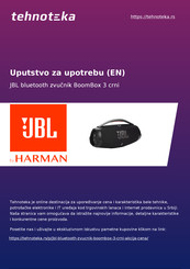 Harman JBL BoomBox 3 crni Quick Start Manual
