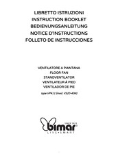 Bimar VP411 Instruction Booklet