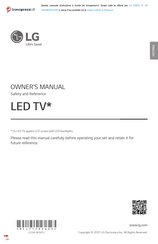 LG 75QNED96 Series Owner's Manual